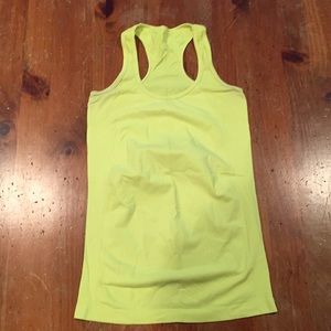 Fabletics Brand Size: S Neon Yellow Racerback Tank